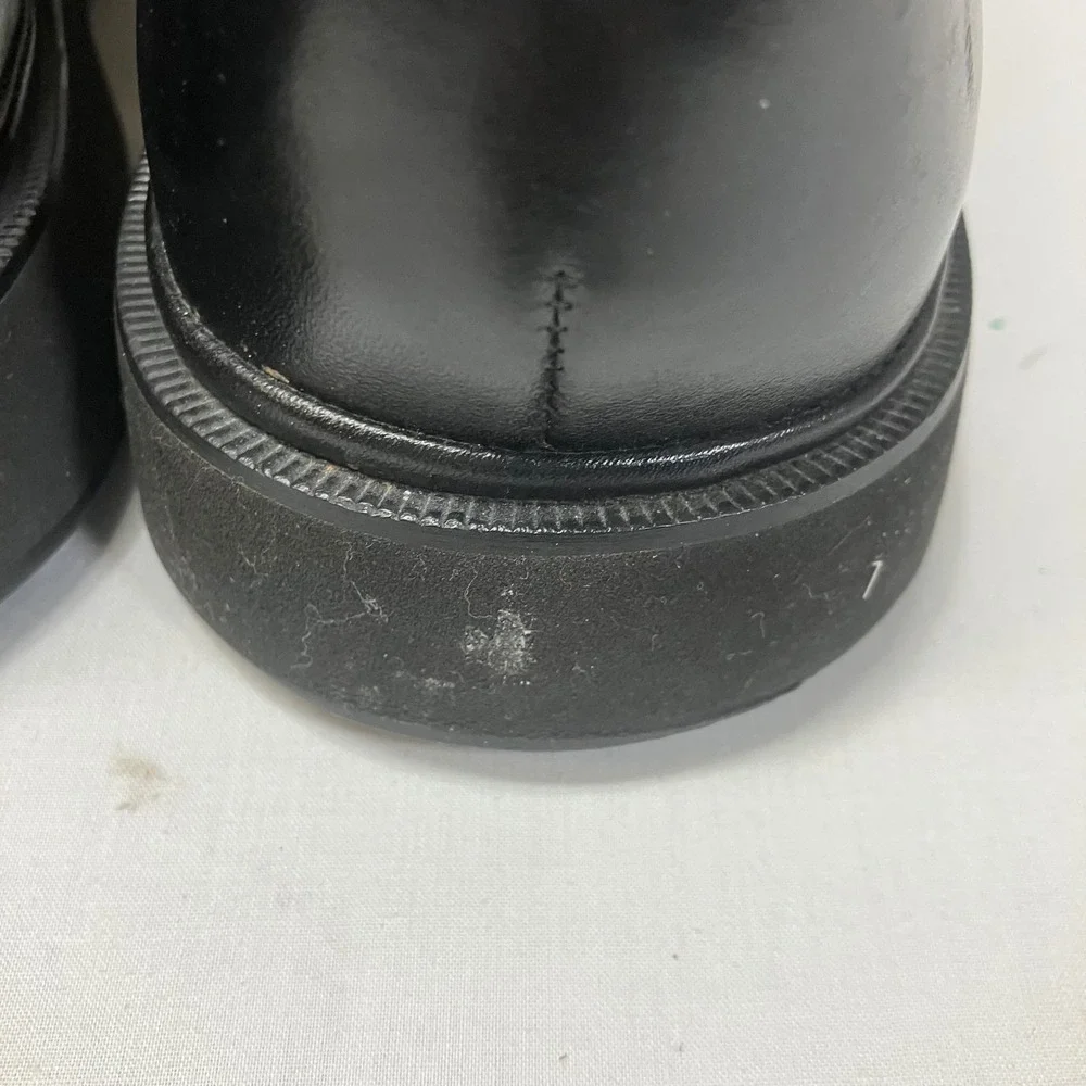 Rockport Dressports Mens 11M Black Leather Cap Toe Oxford Vibram Sole Shoes